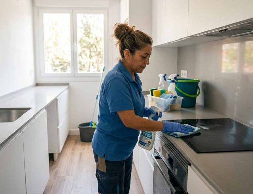 Limpieza de cocina después de una reforma: grasa, polvo, muebles y electrodomésticos